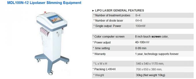 machine de réduction de cellulites de corps de lllt de laser de lipo pour la machine de salon et de clinique à vendre pour le régime